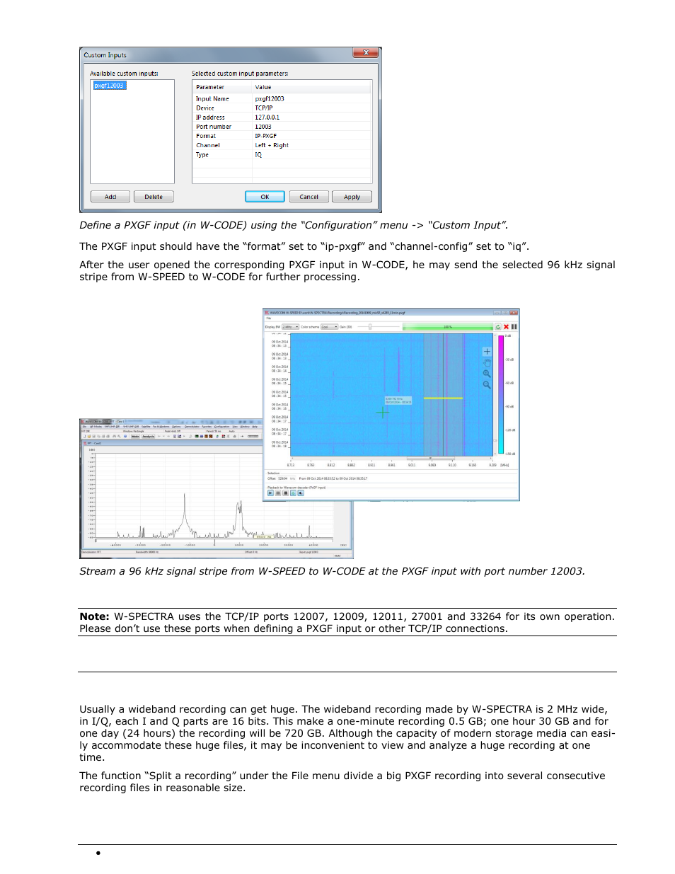 Split a recording | Wavecom W-SPECTRA (Automatic Monitoring System) V1.1.0 User Manual | Page 50 / 292