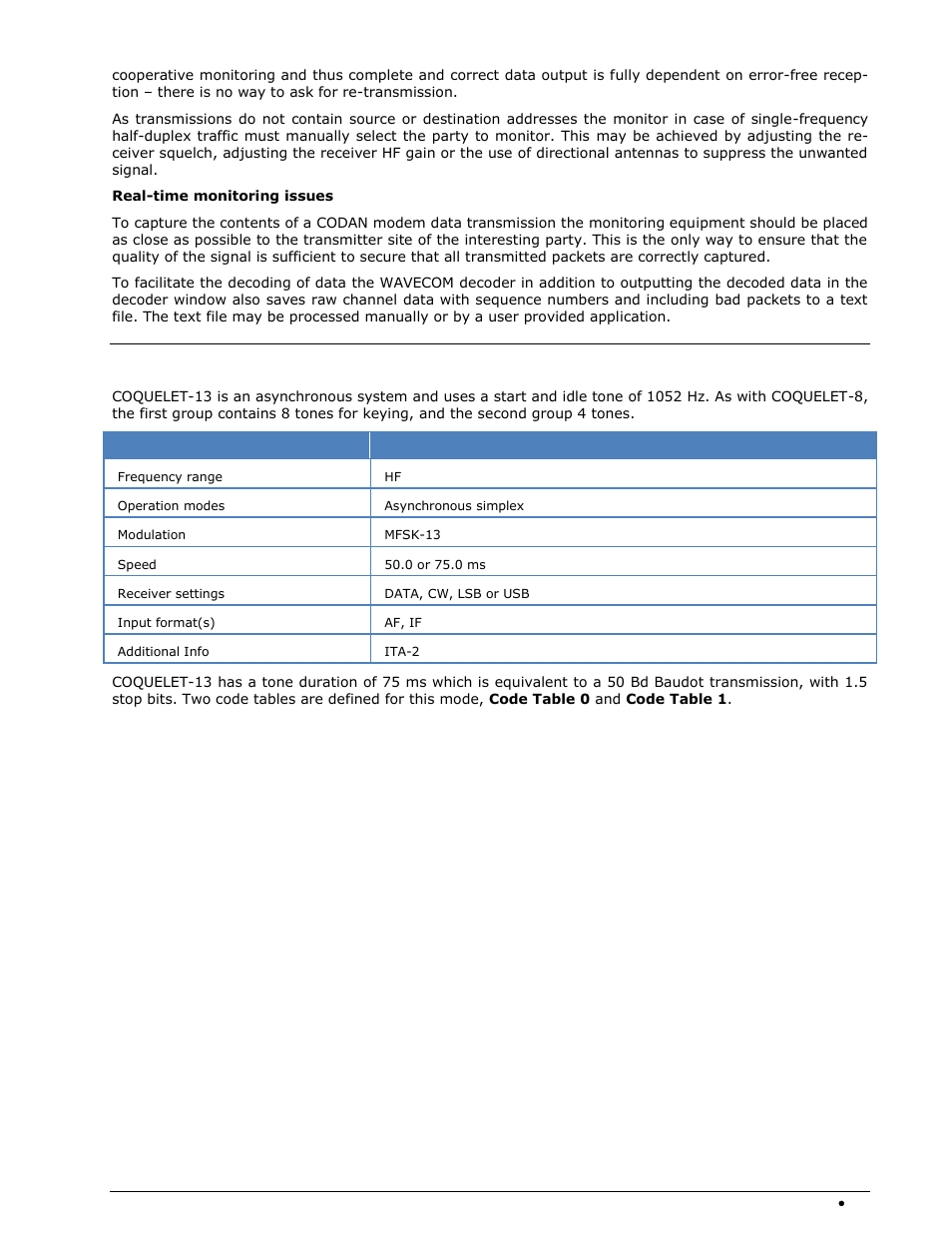 Coquelet-13 | Wavecom W-SPECTRA (Automatic Monitoring System) V1.1.0 User Manual | Page 95 / 292