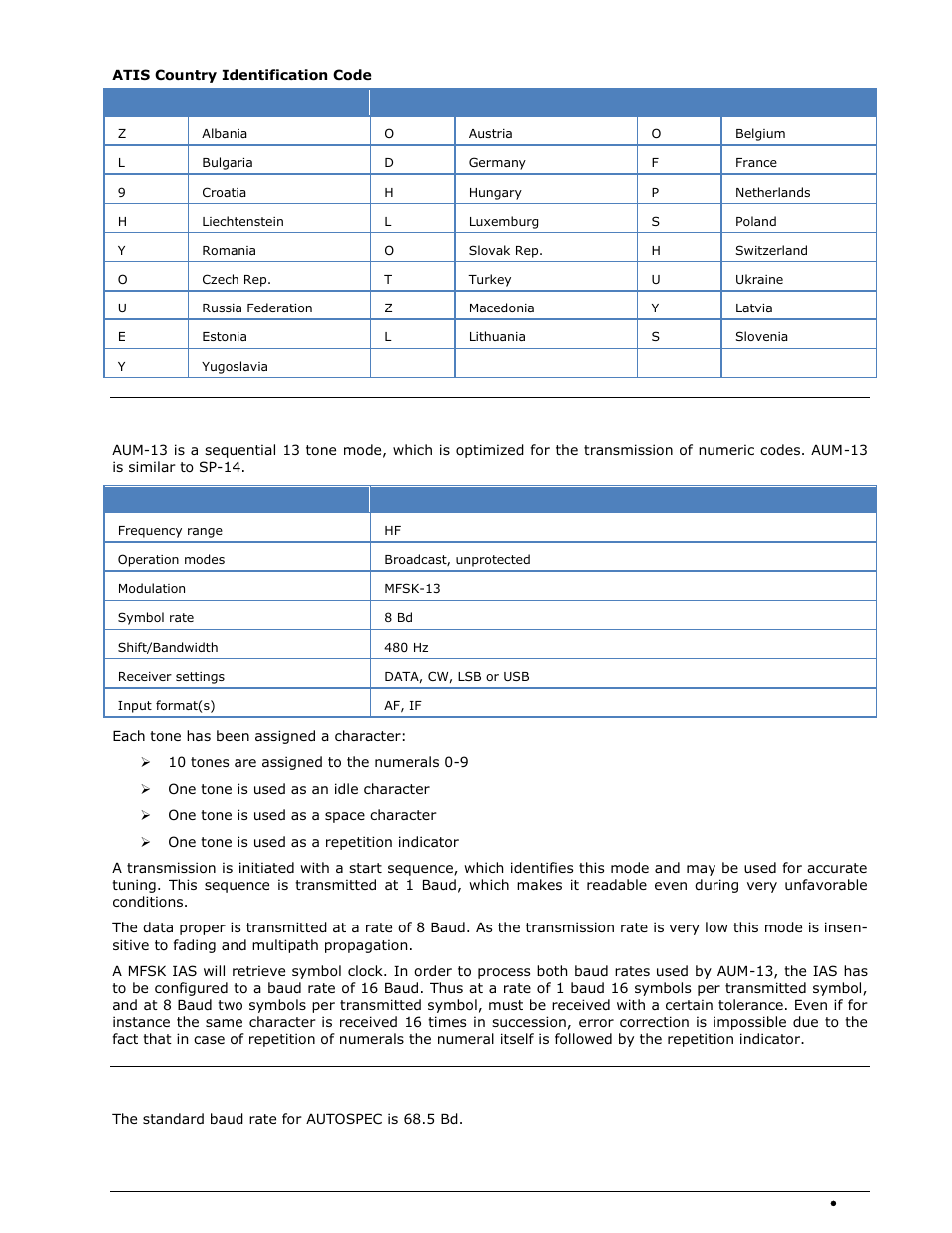 Aum-13, Autospec | Wavecom W74PC V8.7.0 User Manual | Page 139 / 373