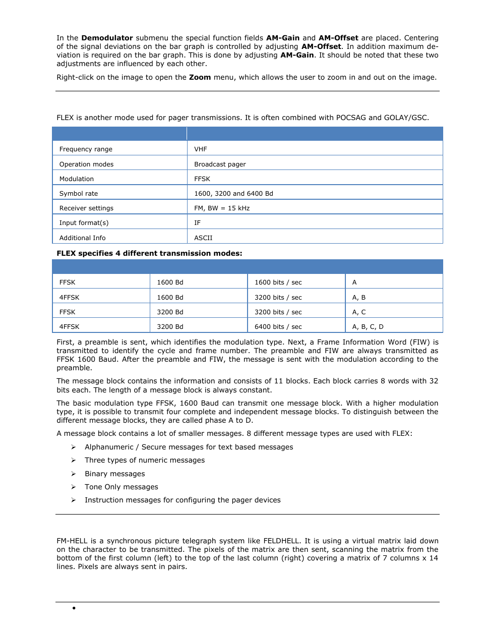 Flex, Fm-hell | Wavecom W74PC V8.7.0 User Manual | Page 178 / 373