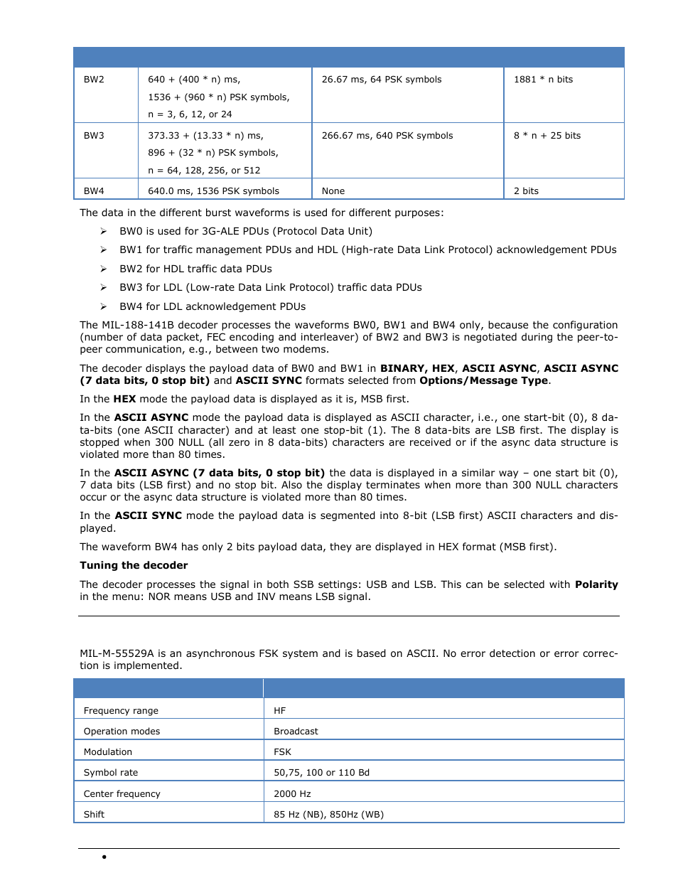 Mil-m-55529a nb/wb | Wavecom W74PC V8.7.0 User Manual | Page 202 / 373