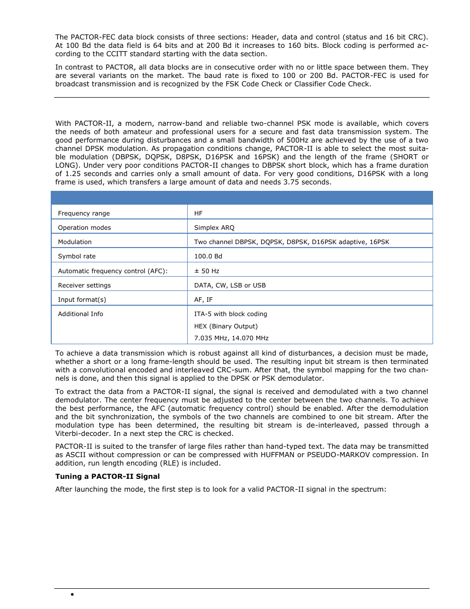 Pactor-ii | Wavecom W74PC V8.7.0 User Manual | Page 222 / 373