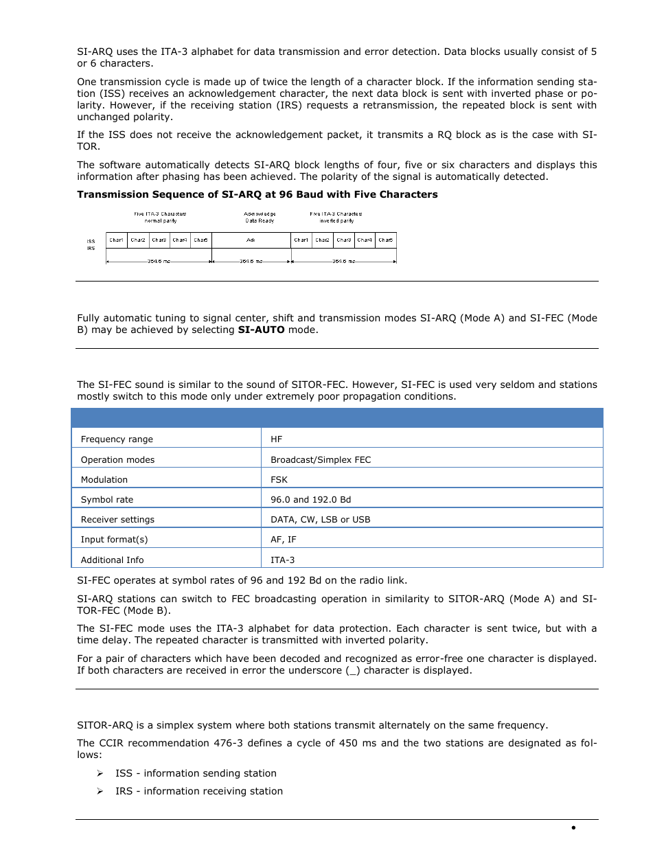 Si-auto, Si-fec, Sitor-arq | Wavecom W74PC V8.7.0 User Manual | Page 247 / 373