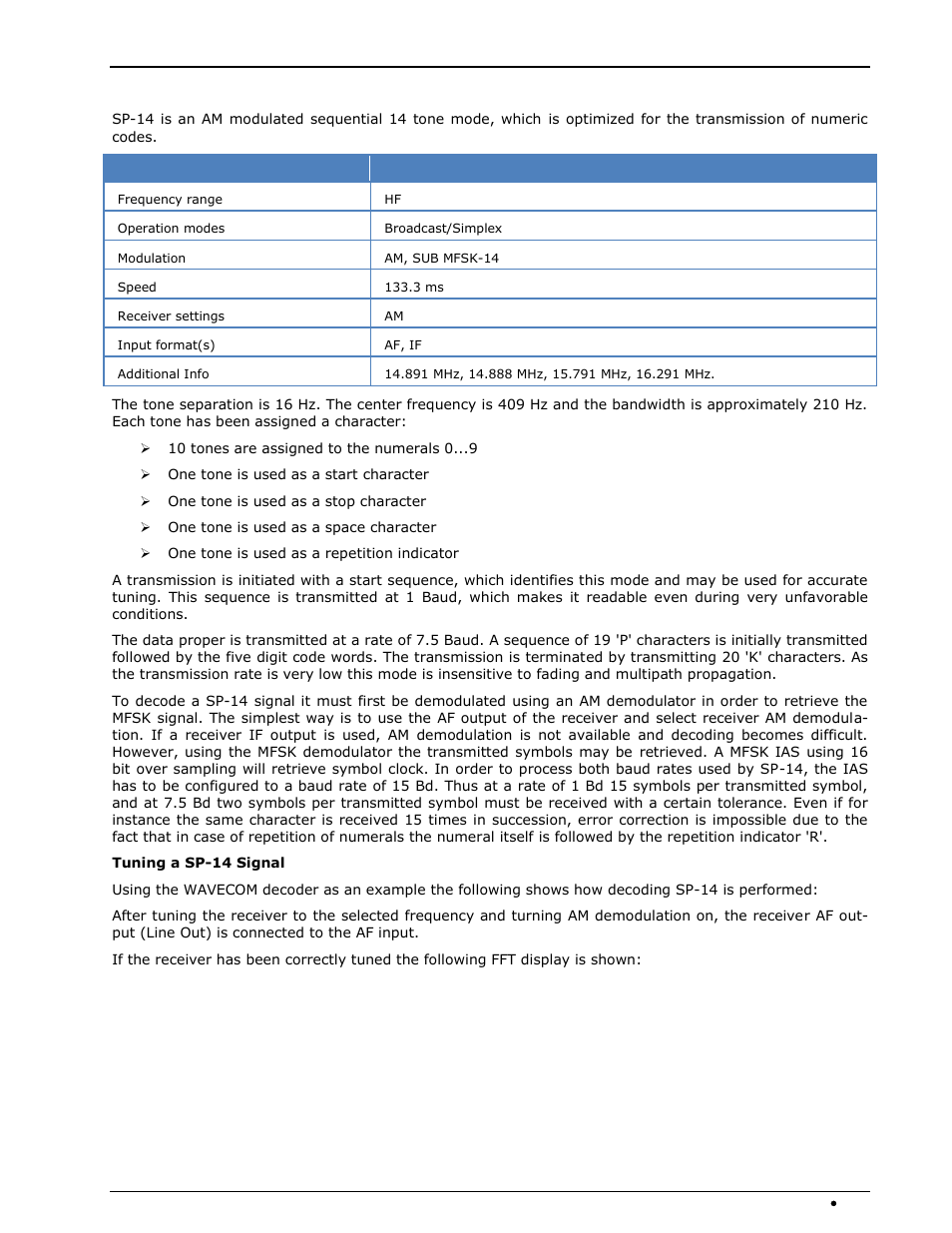 Sp-14 | Wavecom W74PC V8.7.0 User Manual | Page 249 / 373