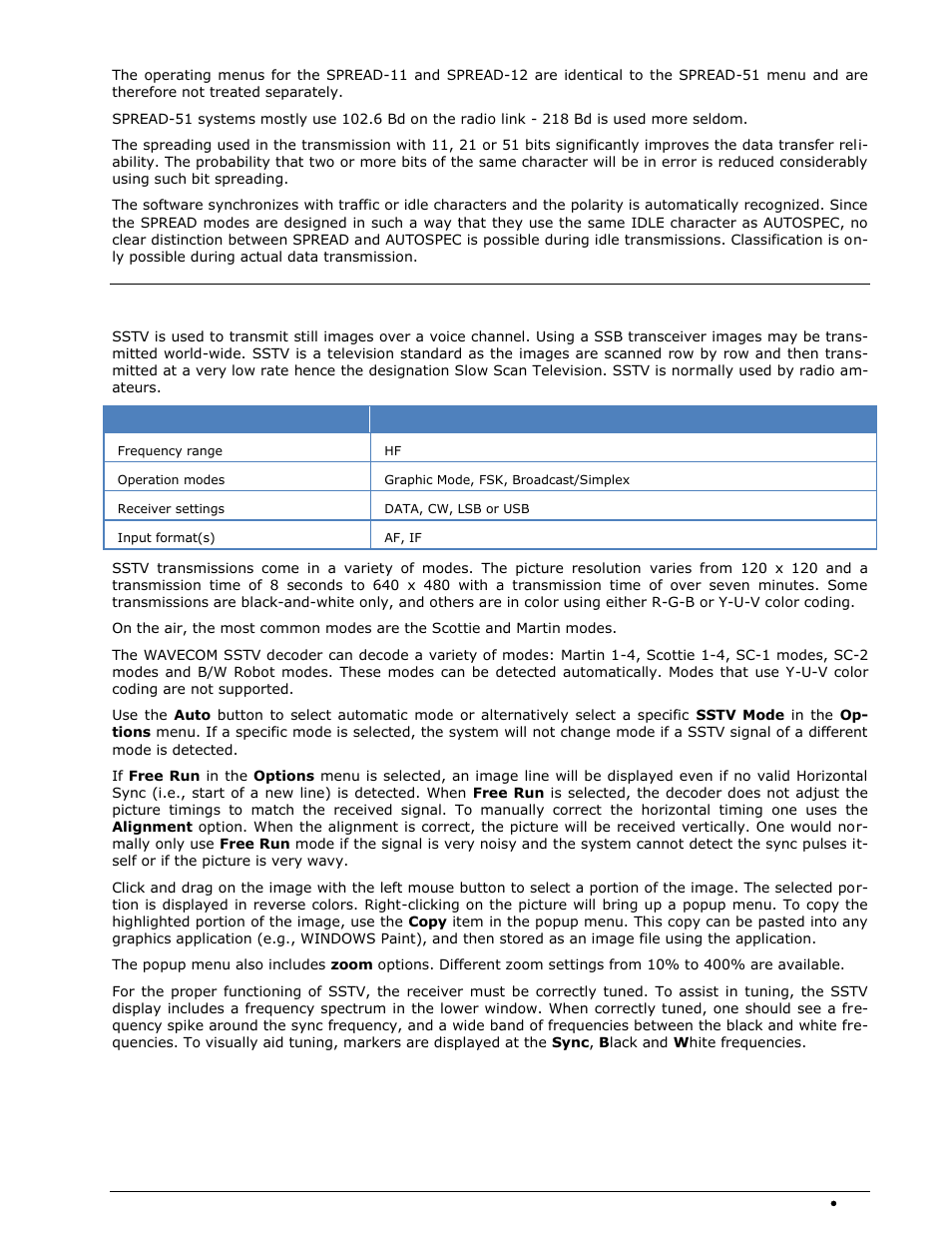 Sstv | Wavecom W74PC V8.7.0 User Manual | Page 251 / 373