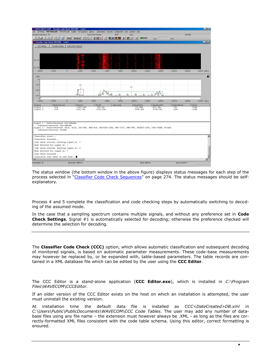 Decoding, Classifier code check editor, Installation | Wavecom W74PC V8.7.0 User Manual | Page 293 / 373