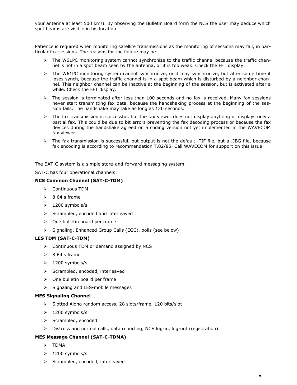 Session success (fax), Sat-c-tdm, sat-c-tdma | Wavecom W74PC V8.7.0 User Manual | Page 309 / 373