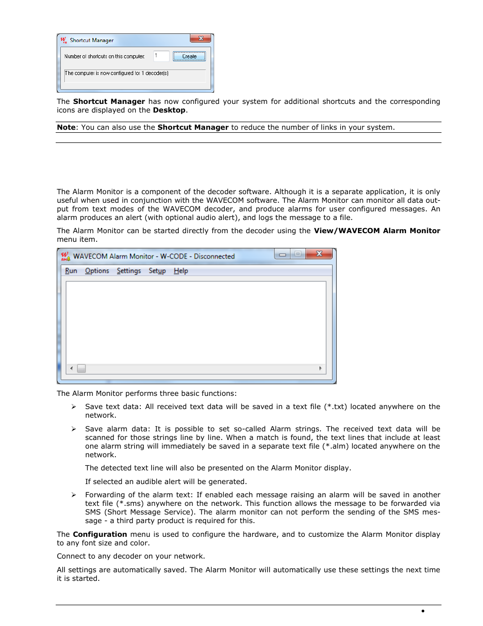 Alarm monitor, Introduction | Wavecom W74PC V8.7.0 User Manual | Page 325 / 373
