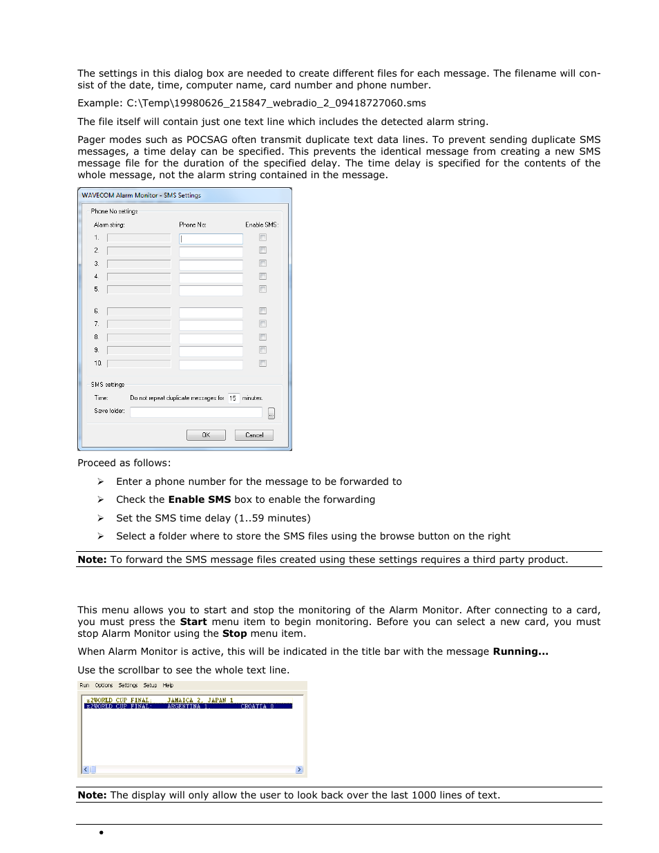 Settings - sms | Wavecom W74PC V8.7.0 User Manual | Page 328 / 373