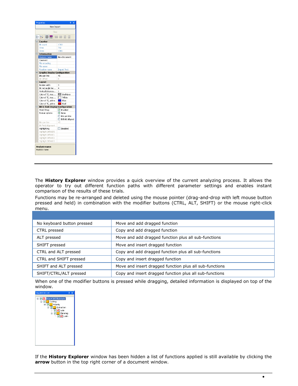 History explorer window | Wavecom W-BitView V2.5.00 User Manual | Page 23 / 102