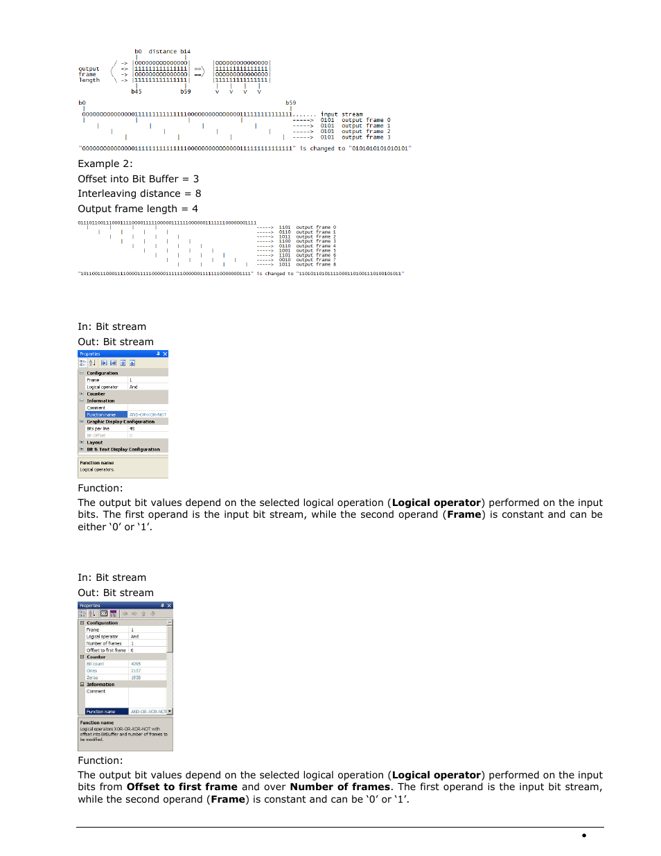 And / or / xor / not, And / or / xor / not range | Wavecom W-BitView V2.5.00 User Manual | Page 41 / 102