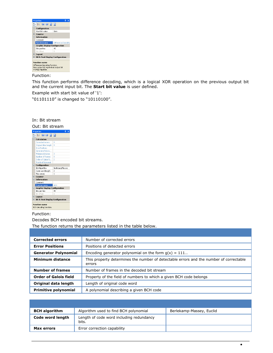 Bch-decoding | Wavecom W-BitView V2.5.00 User Manual | Page 45 / 102