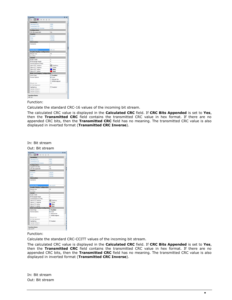 Crc-ccitt, Crc-32 | Wavecom W-BitView V2.5.00 User Manual | Page 51 / 102