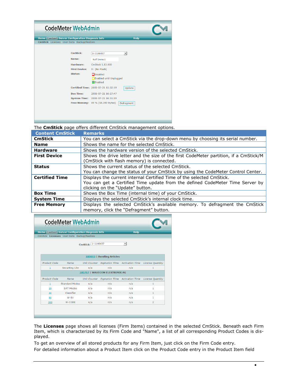 Wavecom W-BitView V2.5.00 User Manual | Page 89 / 102