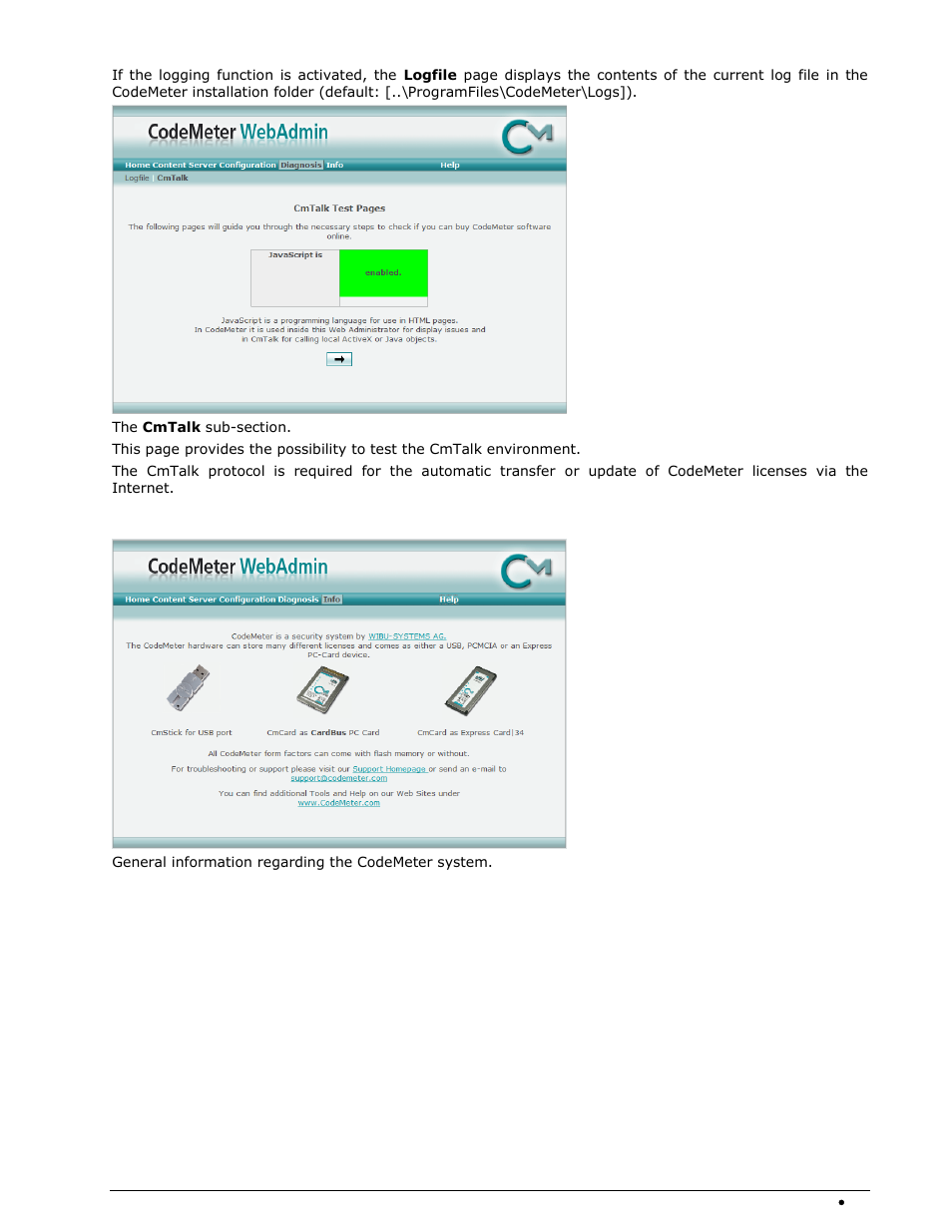 Codemeter webadmin info | Wavecom W-BitView V2.5.00 User Manual | Page 97 / 102