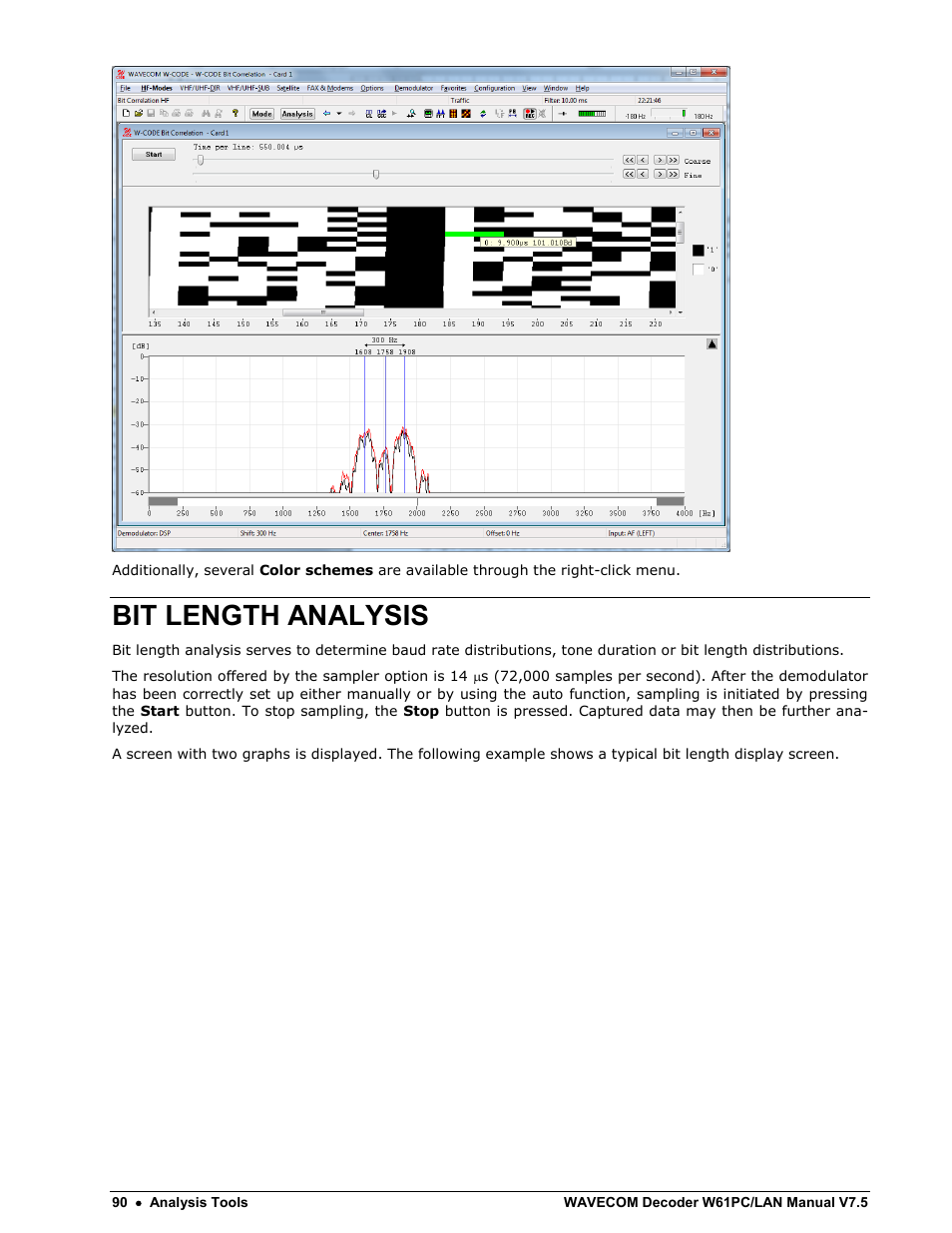 Bit length analysis | Wavecom W61PC V7.5.0 User Manual | Page 100 / 353