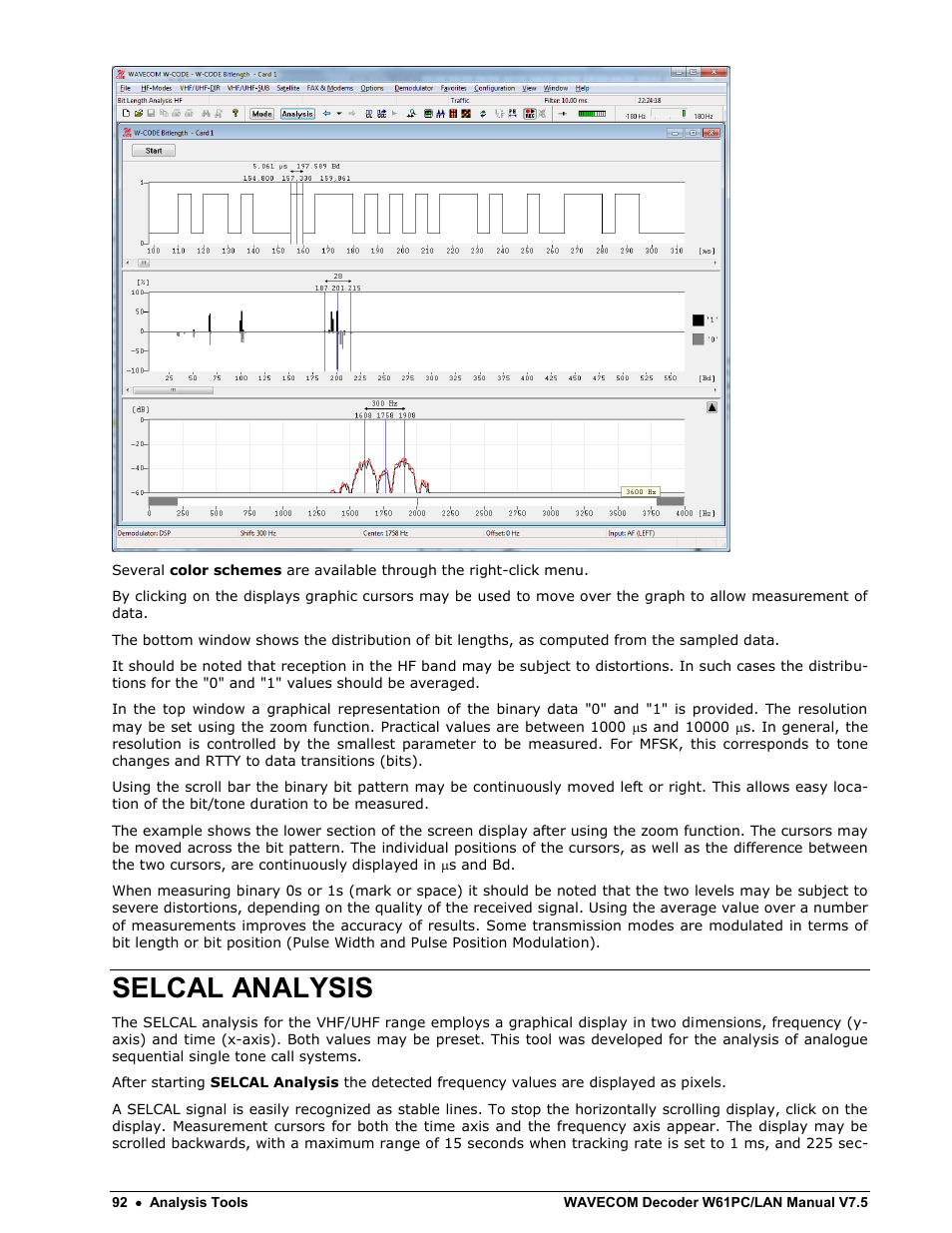 Selcal analysis | Wavecom W61PC V7.5.0 User Manual | Page 102 / 353