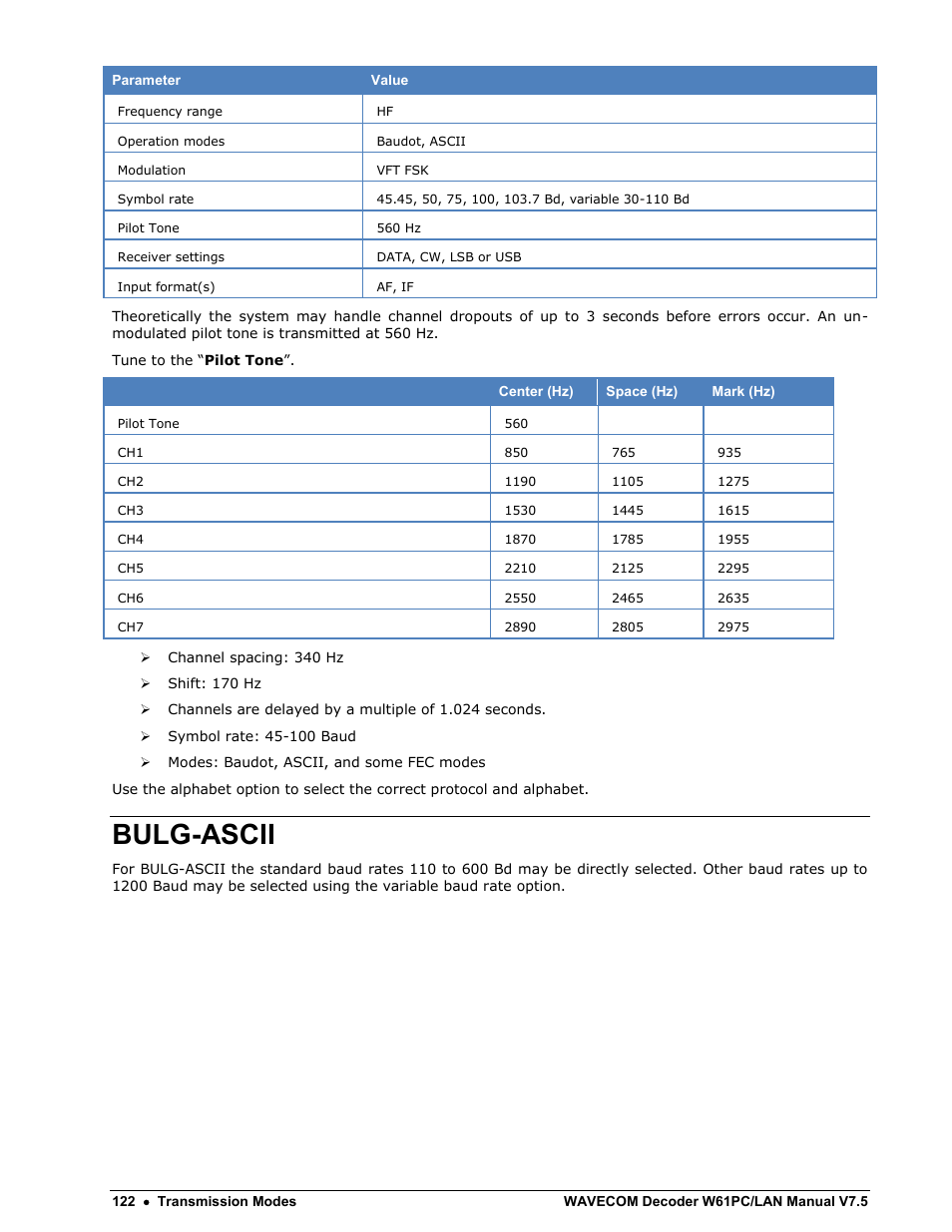Bulg-ascii | Wavecom W61PC V7.5.0 User Manual | Page 132 / 353
