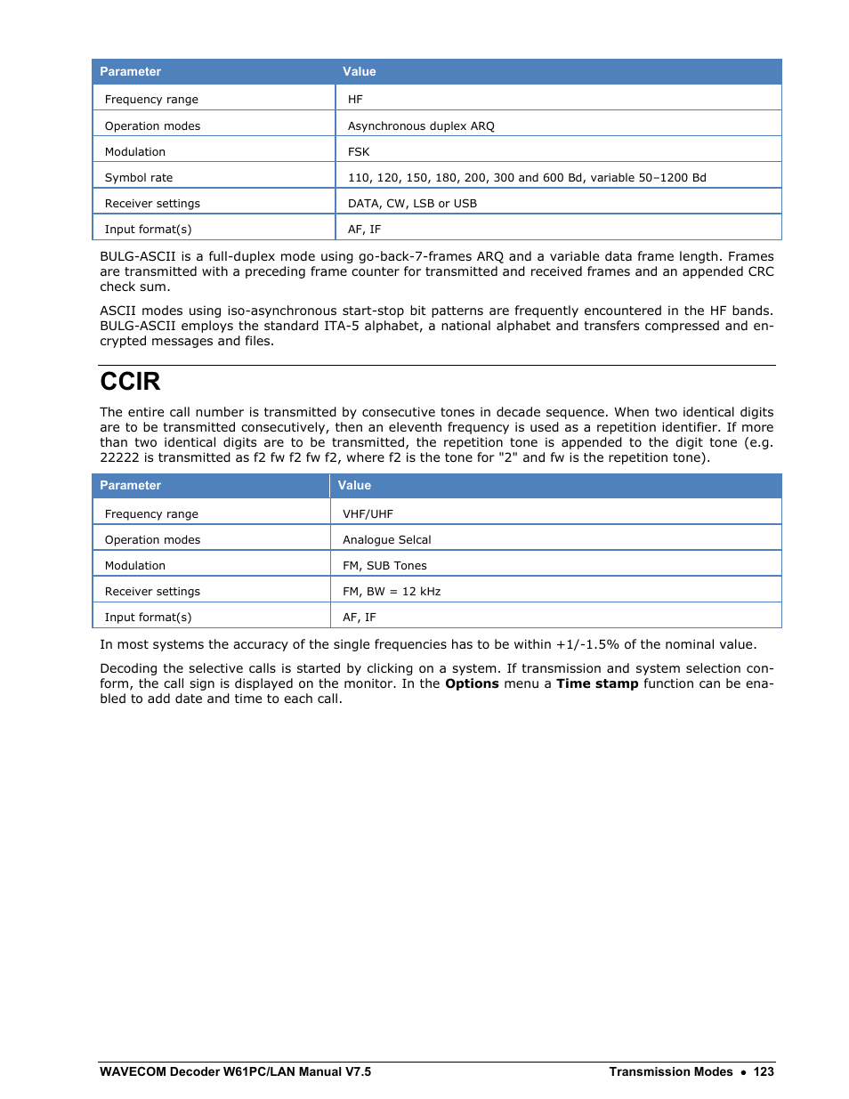 Ccir | Wavecom W61PC V7.5.0 User Manual | Page 133 / 353