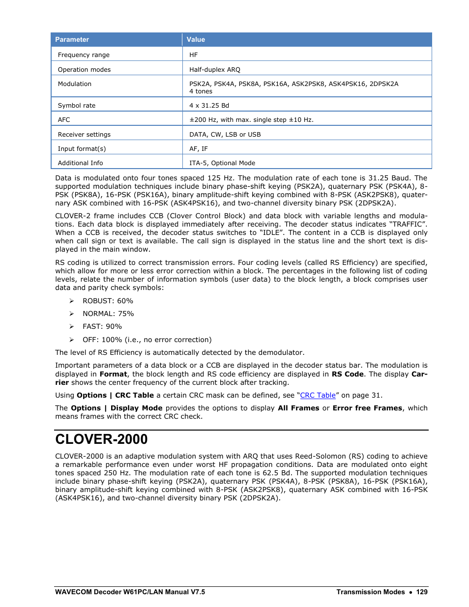 Clover-2000 | Wavecom W61PC V7.5.0 User Manual | Page 139 / 353