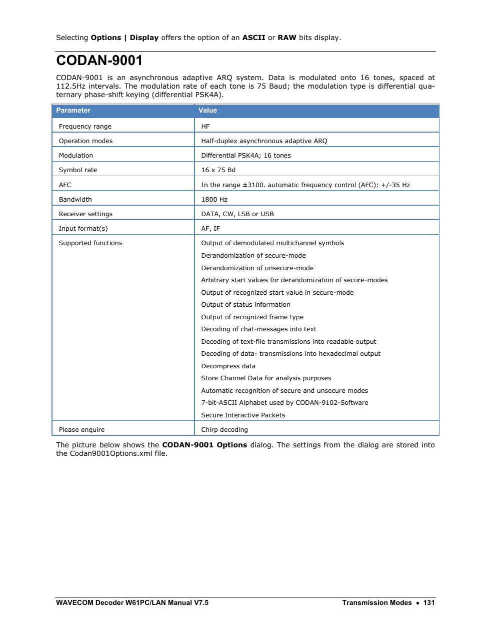 Codan-9001 | Wavecom W61PC V7.5.0 User Manual | Page 141 / 353