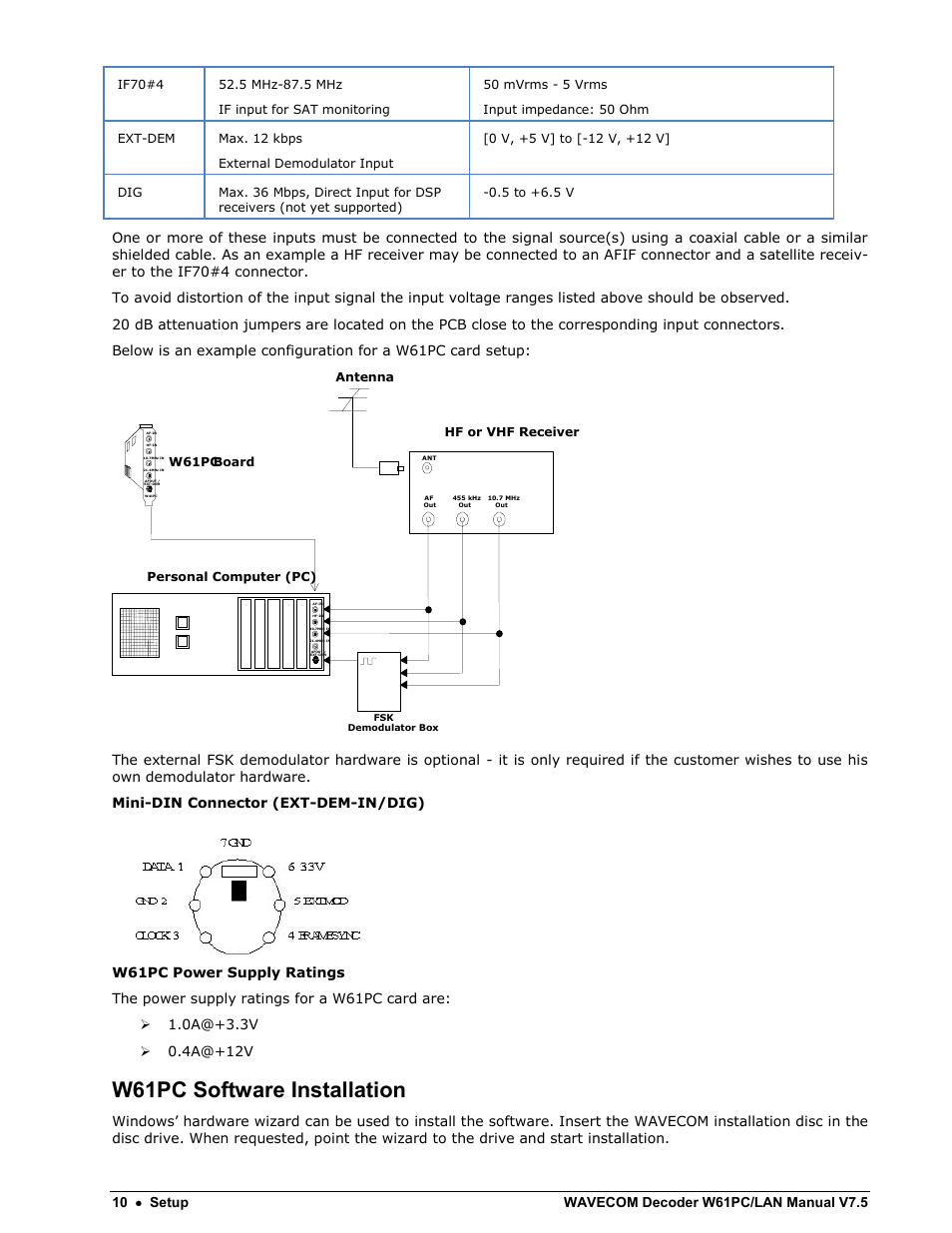 W61pc software installation | Wavecom W61PC V7.5.0 User Manual | Page 20 / 353