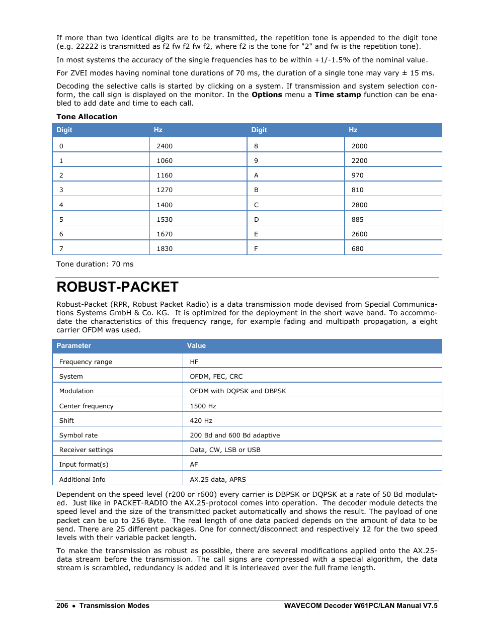 Robust-packet | Wavecom W61PC V7.5.0 User Manual | Page 216 / 353