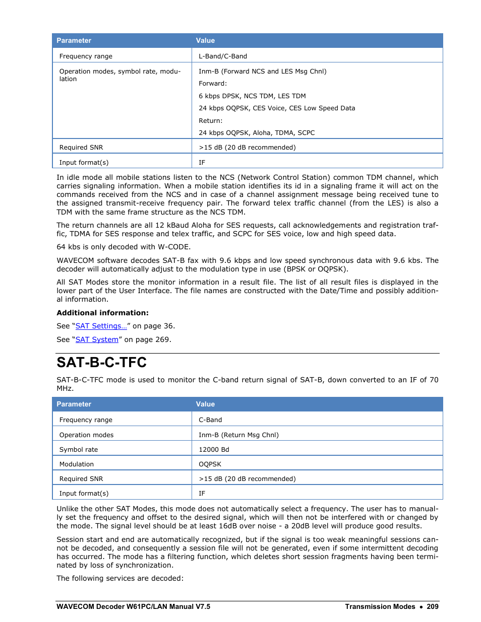 Sat-b-c-tfc | Wavecom W61PC V7.5.0 User Manual | Page 219 / 353