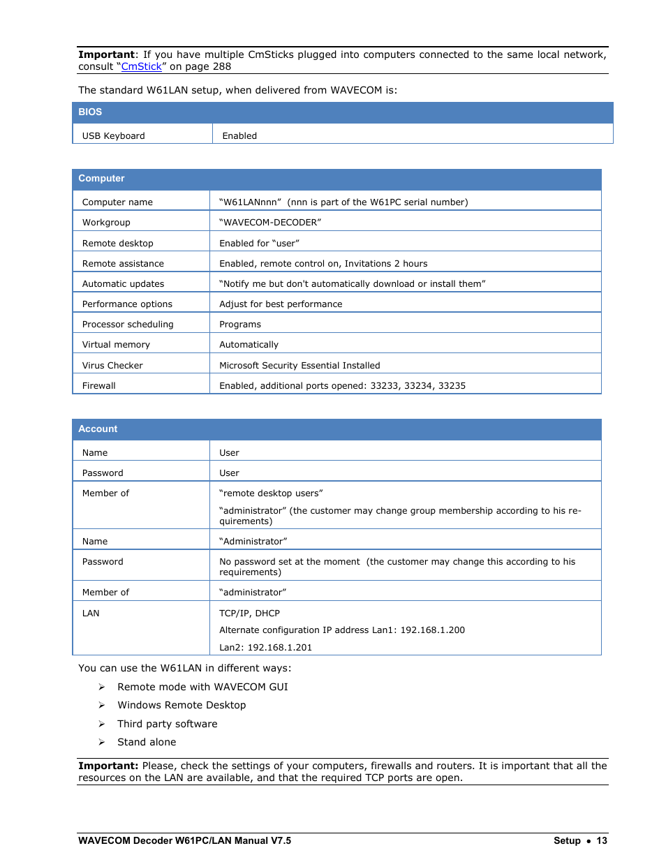 Wavecom W61PC V7.5.0 User Manual | Page 23 / 353