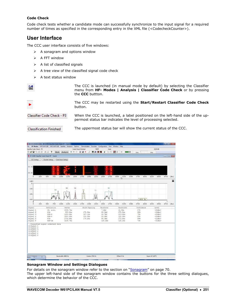 User interface | Wavecom W61PC V7.5.0 User Manual | Page 261 / 353