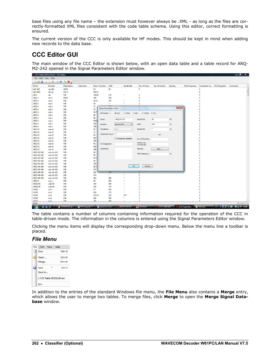 Ccc editor gui | Wavecom W61PC V7.5.0 User Manual | Page 272 / 353