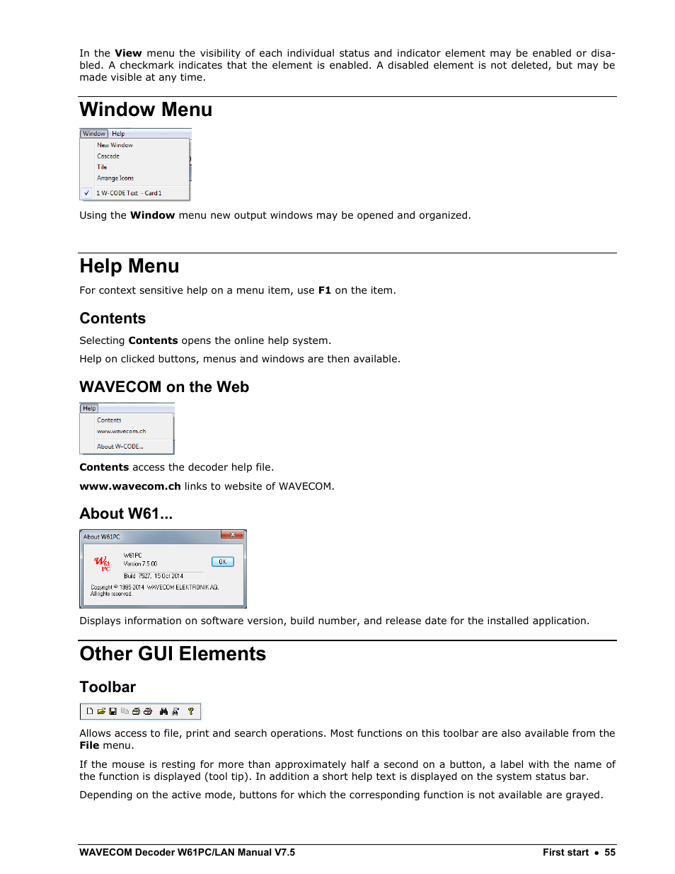 Wavecom W61PC V7.5.0 User Manual | Page 65 / 353