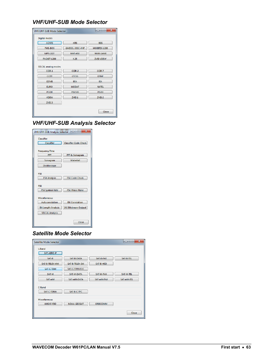 Wavecom W61PC V7.5.0 User Manual | Page 73 / 353