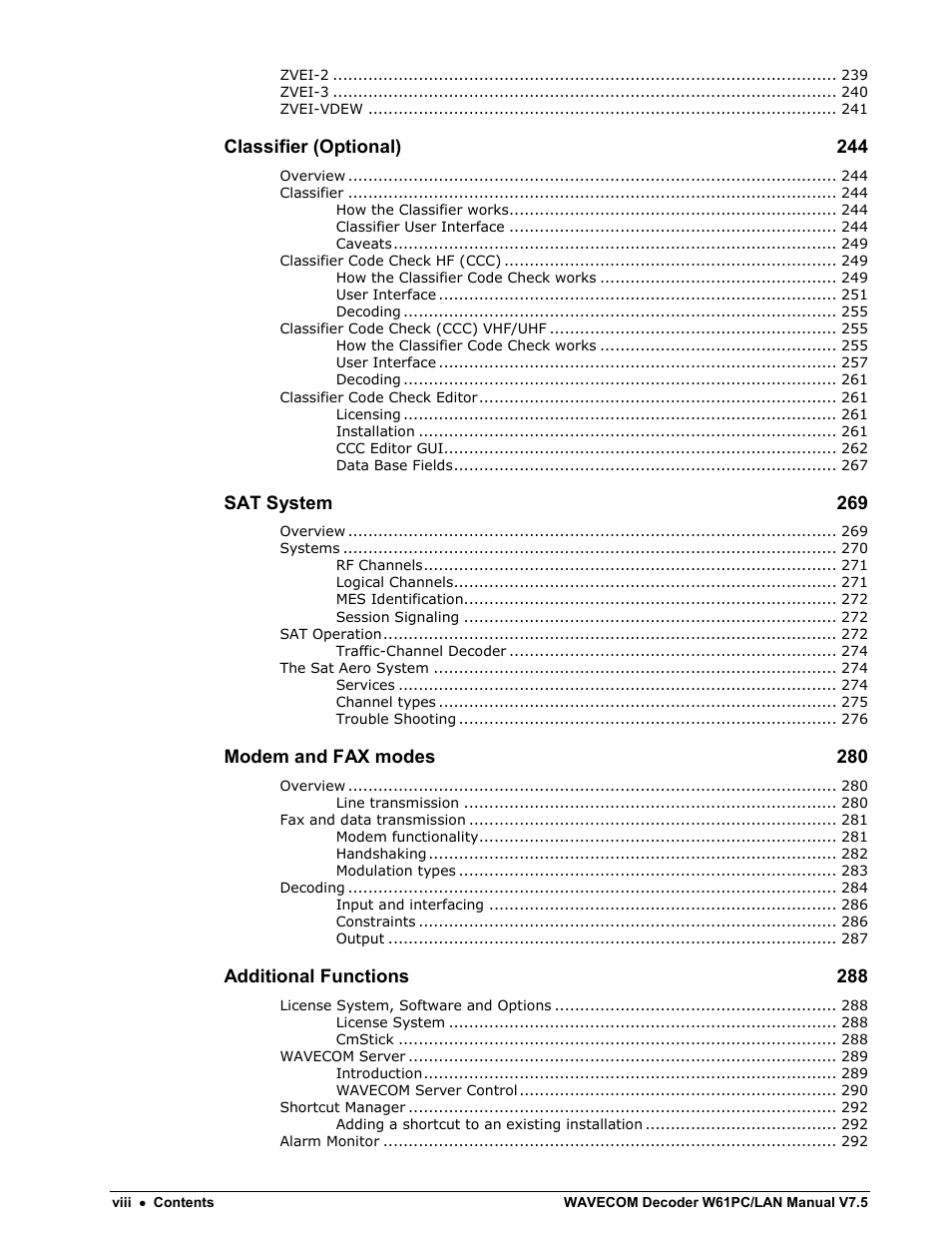 Wavecom W61PC V7.5.0 User Manual | Page 8 / 353