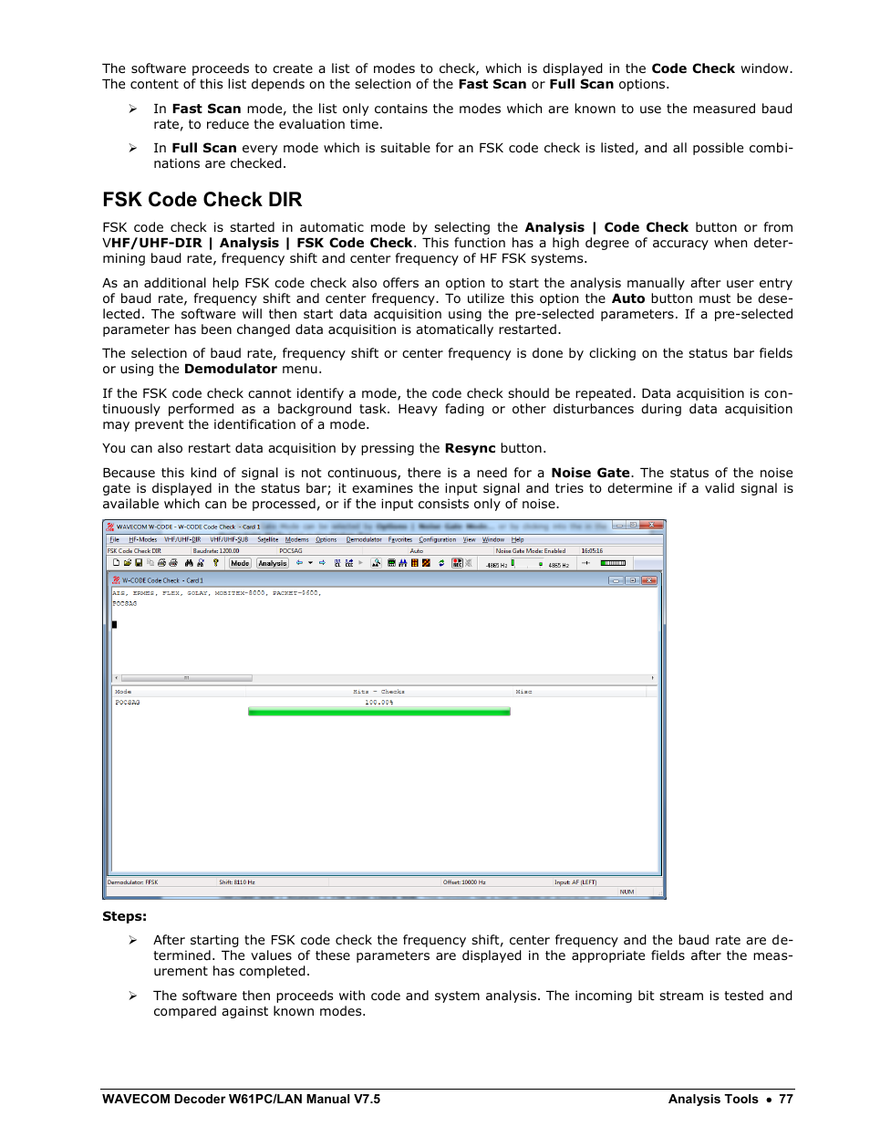 Fsk code check dir | Wavecom W61PC V7.5.0 User Manual | Page 87 / 353