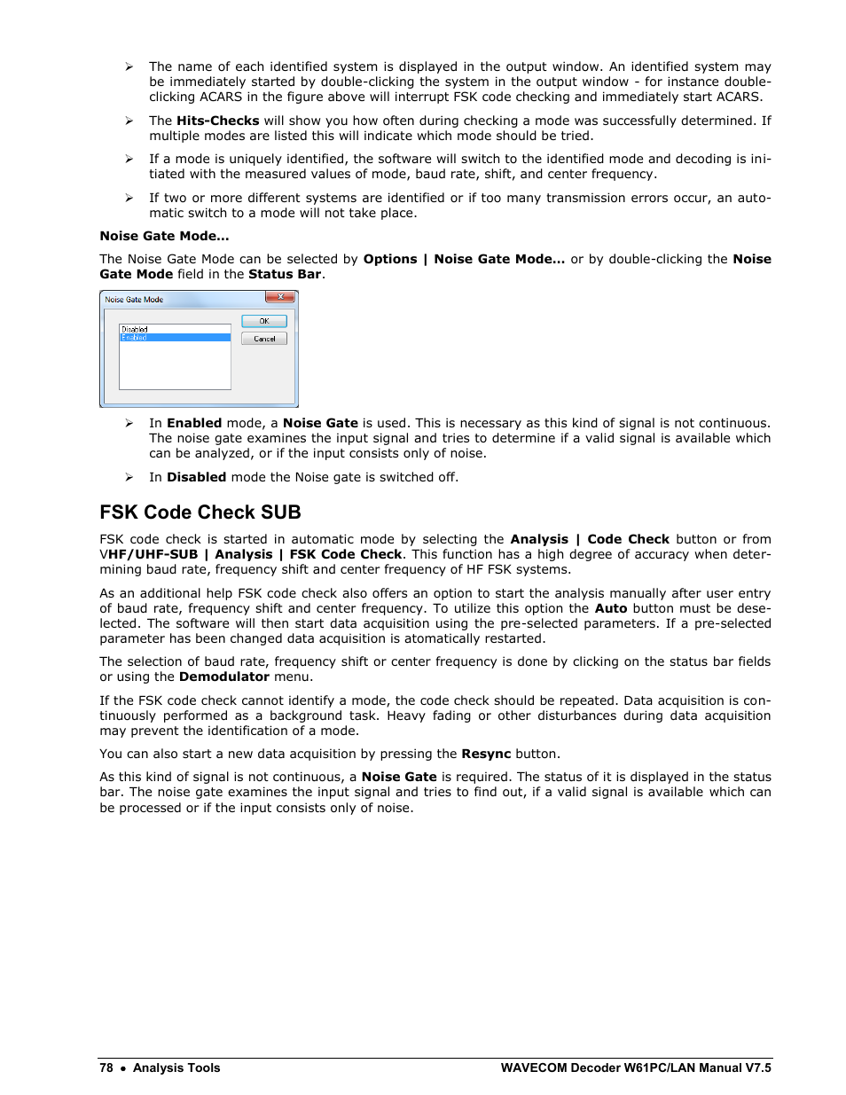 Fsk code check sub | Wavecom W61PC V7.5.0 User Manual | Page 88 / 353