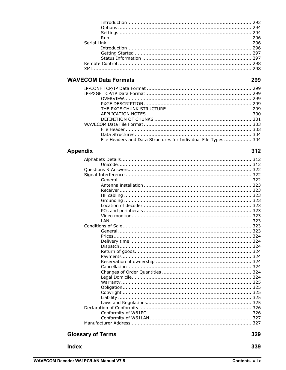 Wavecom W61PC V7.5.0 User Manual | Page 9 / 353