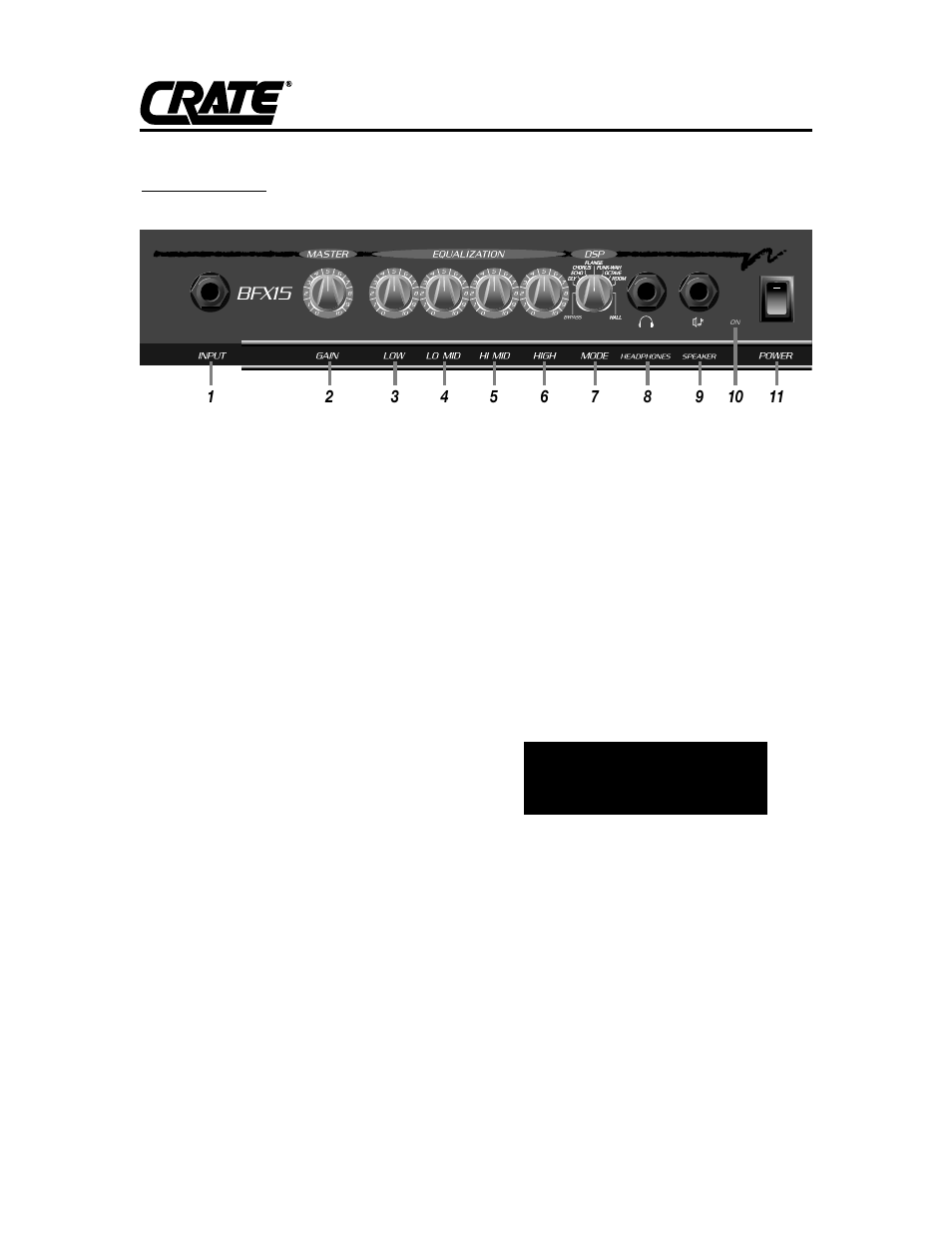 Bfx15 | Crate Amplifiers BFX15 User Manual | Page 2 / 4