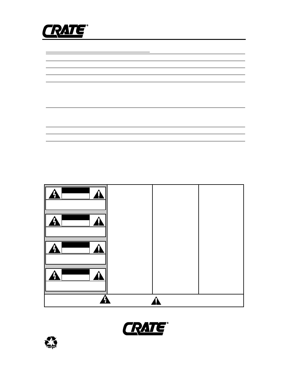 Bfx15 technical specifications, Bfx15 bass amplifier | Crate Amplifiers BFX15 User Manual | Page 4 / 4