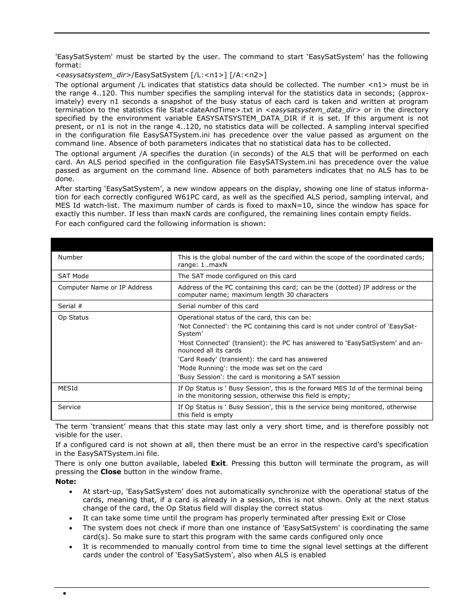 Operation | Wavecom EasySatSystem (W61PC) V1.2.00 User Manual | Page 12 / 17