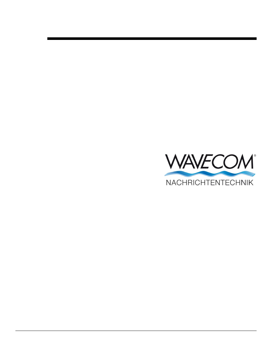 Wavecom W-RCI (Remote Control) V8.7.0 User Manual | 81 pages