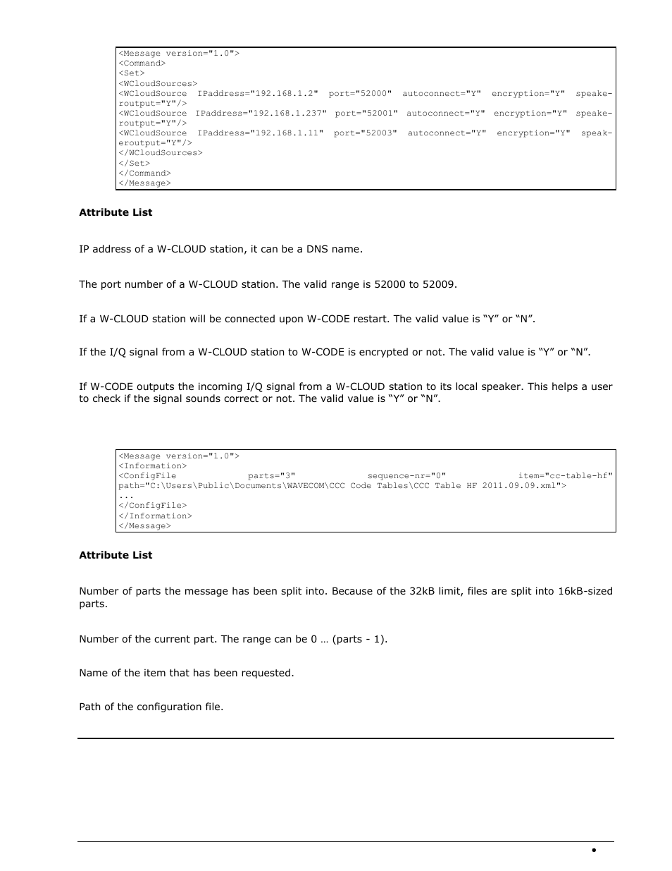 Configfile element, Get messages, Get element | Wavecom W-RCI (Remote Control) V8.7.0 User Manual | Page 29 / 81