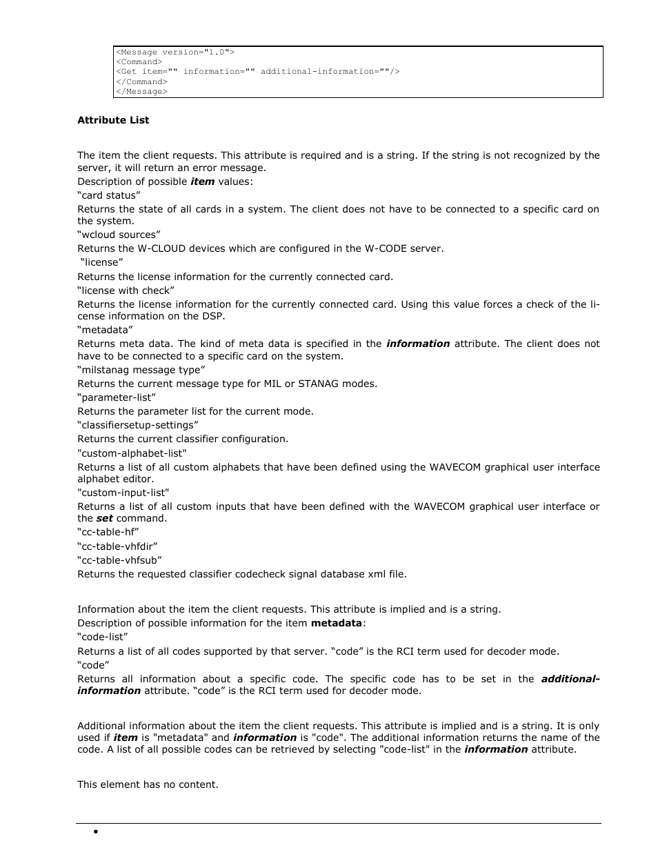 Wavecom W-RCI (Remote Control) V8.7.0 User Manual | Page 30 / 81