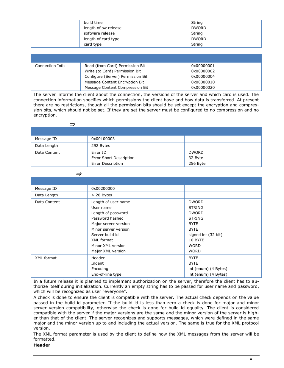 Error (server, Client), Initialize (client | Server) | Wavecom W-RCI (Remote Control) V8.7.0 User Manual | Page 63 / 81