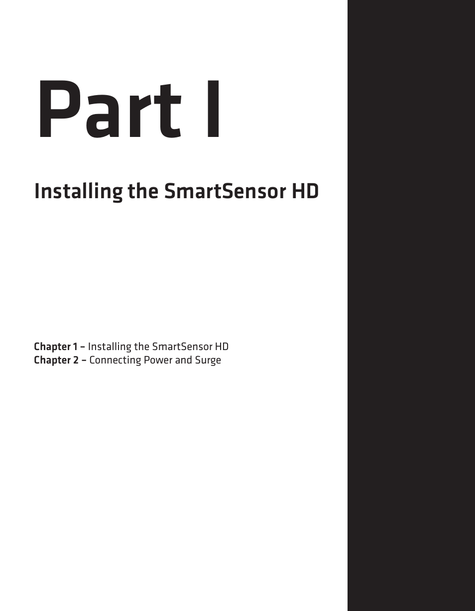 Part i | Wavetronix SmartSensor HD (101-0415) - User Guide User Manual | Page 10 / 89