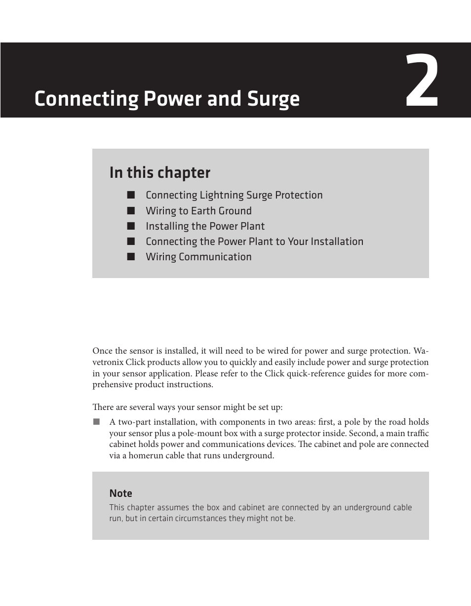 Connecting power and surge | Wavetronix SmartSensor HD (101-0415) - User Guide User Manual | Page 20 / 89