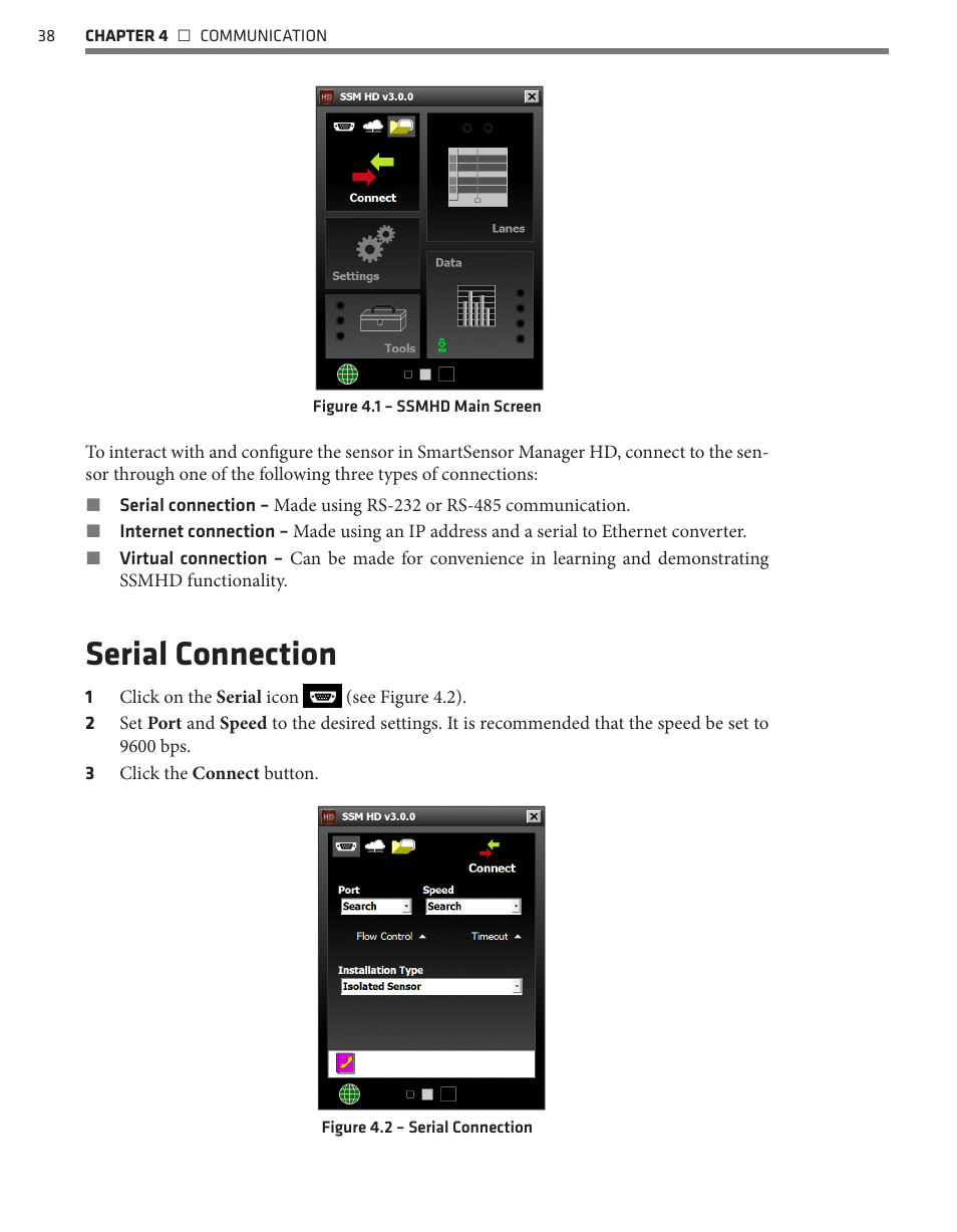 Serial connection | Wavetronix SmartSensor HD (101-0415) - User Guide User Manual | Page 39 / 89