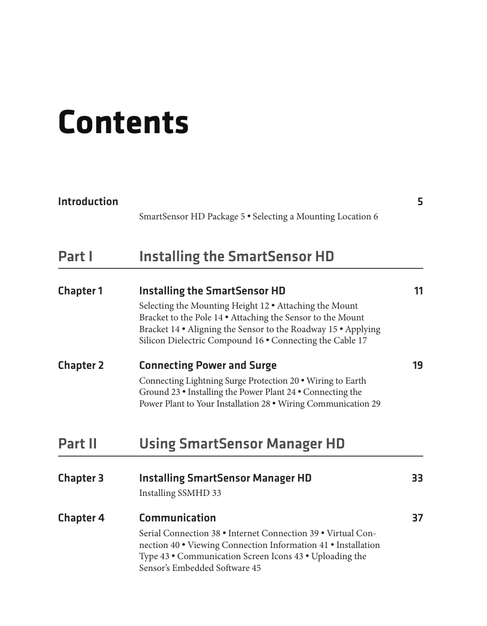 Wavetronix SmartSensor HD (101-0415) - User Guide User Manual | Page 4 / 89