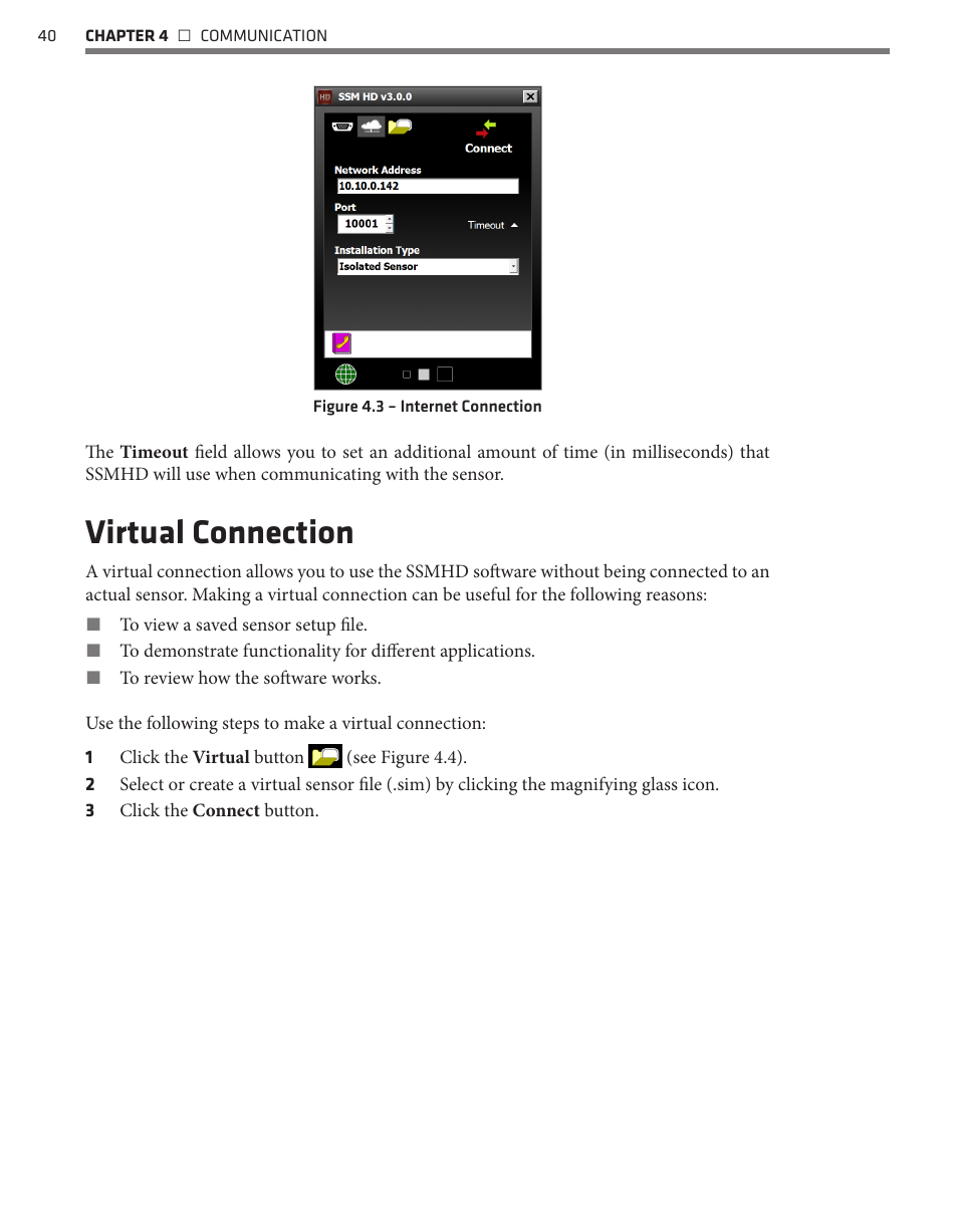 Virtual connection | Wavetronix SmartSensor HD (101-0415) - User Guide User Manual | Page 41 / 89