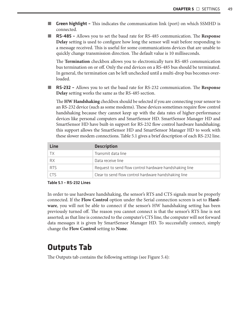 Outputs tab | Wavetronix SmartSensor HD (101-0415) - User Guide User Manual | Page 50 / 89